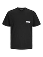 Jack&Jones - T-shirt korte mouw - Zwart - Jcosago Logo Slub Tee Ss Crew - 12276524