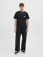 Jack&Jones - T-shirt korte mouw - Zwart - Jcosago Logo Slub Tee Ss Crew - 12276524