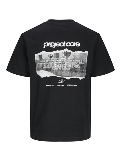 Jack&Jones - T-shirt korte mouw - Zwart - Jcotarmac Collage Back Tee Ss - 12273251
