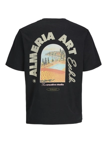 Jack&Jones - T-shirt korte mouw - Zwart - Joralmeria World Tee Ss Crew N - 12276785