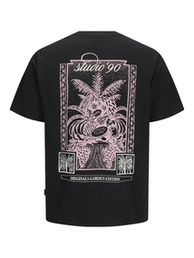 Jack&Jones - T-shirt korte mouw - Zwart - Jorhydra Back Tee Ss Crew Neck - 12277569