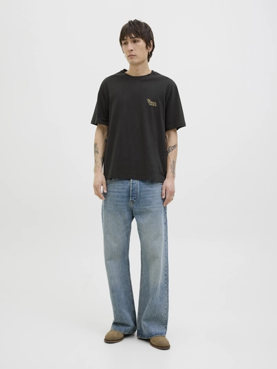 Jack&Jones - T-shirt korte mouw - Zwart - Jorhydra Cutout Tee Ss Crew Ne - 12277582