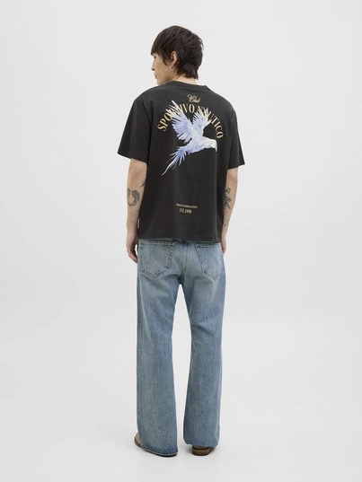 Jack&Jones - T-shirt korte mouw - Zwart - Jorhydra Cutout Tee Ss Crew Ne - 12277582