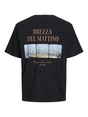 Jack&Jones - T-shirt korte mouw - Zwart - Jorhydra Photo Tee Ss Crew Nec - 12276825