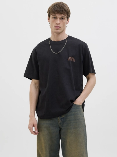 Jack&Jones - T-shirt korte mouw - Zwart - Jorhydra Photo Tee Ss Crew Nec - 12276825