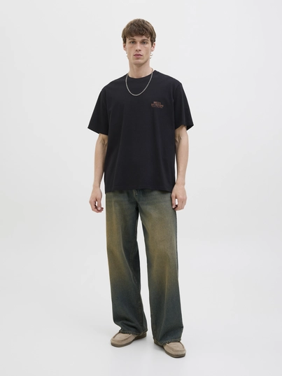 Jack&Jones - T-shirt korte mouw - Zwart - Jorhydra Photo Tee Ss Crew Nec - 12276825