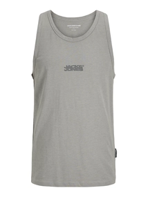 Jack&Jones - Tanktop - Grijs - Jcosago Small Logo Slub Tank T - 12276727