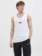 Jack&Jones - Tanktop - Wit - Jcosago Small Logo Slub Tank T - 12276727