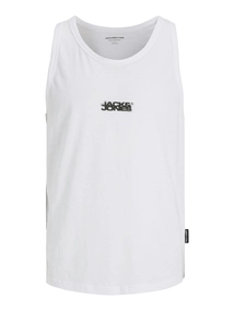 Jack&Jones - Tanktop - Wit - Jcosago Small Logo Slub Tank T - 12276727