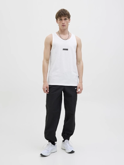 Jack&Jones - Tanktop - Wit - Jcosago Small Logo Slub Tank T - 12276727