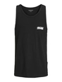 Jack&Jones - Tanktop - Zwart - Jcosago Small Logo Slub Tank T - 12276727