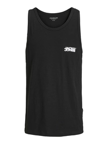 Jack&Jones - Tanktop - Zwart - Jcosago Small Logo Slub Tank T - 12276727