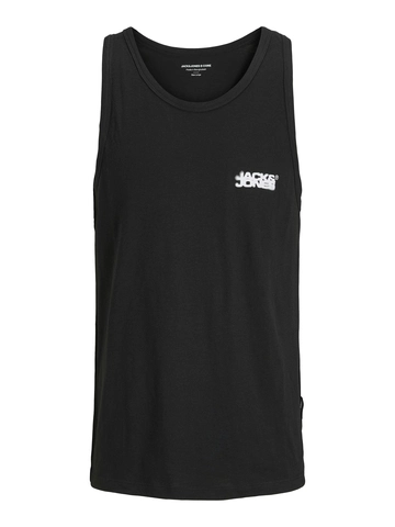 Jack&Jones - Tanktop - Zwart - Jcosago Small Logo Slub Tank T - 12276727