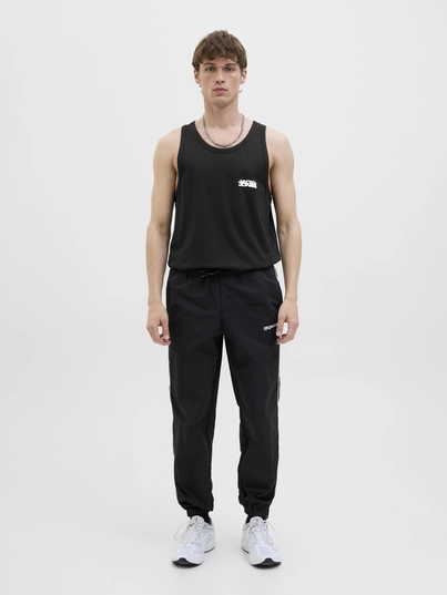 Jack&Jones - Tanktop - Zwart - Jcosago Small Logo Slub Tank T - 12276727