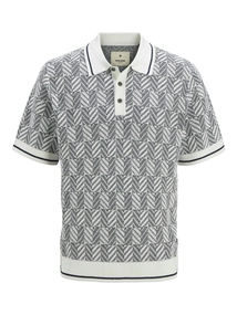 Jprblucody structure knit polo