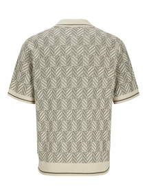 Jprblucody structure knit polo