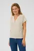 Kaffe - Blouse korte mouw - Grijs - KAgitte Blouse - 10509973