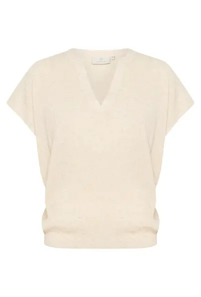 Kaffe - Blouse korte mouw - Grijs - KAgitte Blouse - 10509973