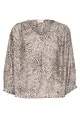 Kaffe - Blouse lange mouw - Dierenprint - KAdebra Blouse - 10509873