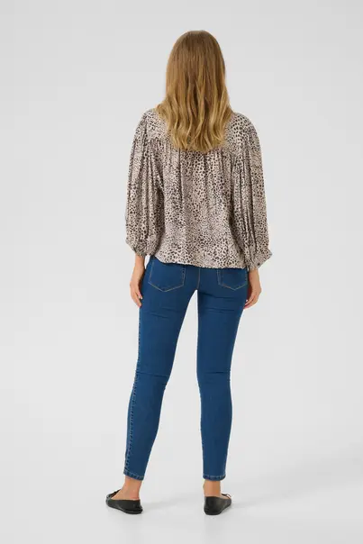 Kaffe - Blouse lange mouw - Dierenprint - KAdebra Blouse - 10509873