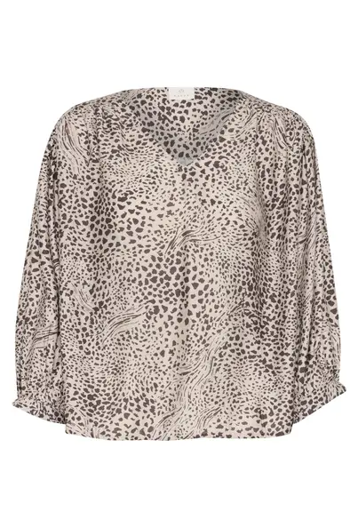 Kaffe - Blouse lange mouw - Dierenprint - KAdebra Blouse - 10509873