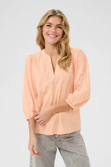 Kaffe - Blouse lange mouw - Koraal - KAjollia Blouse - 10508453
