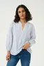 KAFFE - Blouse lange mouw - Lichtblauw - KAmilena Blouse - 10509810