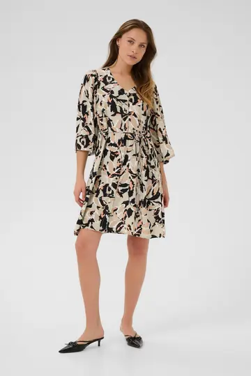 Kaffe - Jurk - Beige - KApedra Short Dress - 10509622