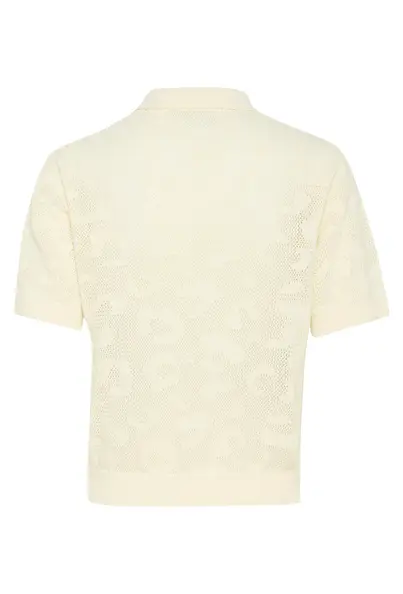 KAFFE - Polo - Ecru - KAabela Knit Polo - 10510063
