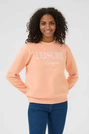 Kaffe - Sweater - Koraal - KAviola Sweatshirt - 10509722