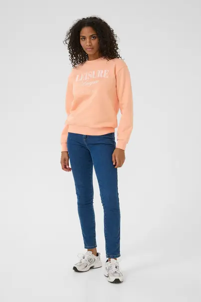 Kaffe - Sweater - Koraal - KAviola Sweatshirt - 10509722