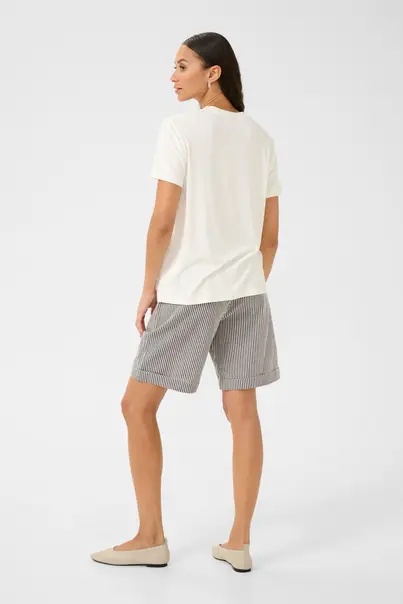 Kaffe - T-shirt korte mouw - Ecru - KAjulie T-Shirt - 10509998