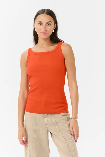 Kaffe - Tanktop - Rood - KAcarna Tank Top - 10507348