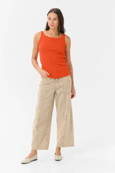 Kaffe - Tanktop - Rood - KAcarna Tank Top - 10507348
