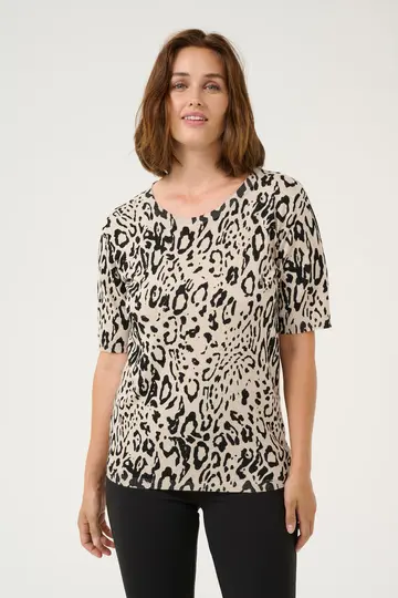 Kaffe - Trui met ronde hals - Grijs - KAliz Pullover - 10509548