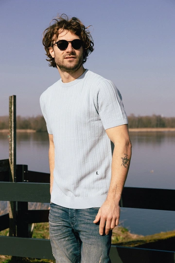 Kultivate - T-shirt korte mouw - Blauw - Ts Vertical - 2401080205