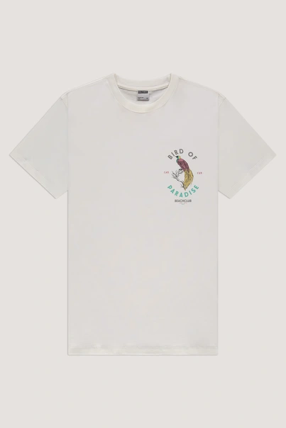 Kultivate - T-shirt korte mouw - Ecru - Ts Bird - 2501020215