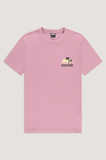 Kultivate - T-shirt korte mouw - Paars - Ts Soleil - 2501020217