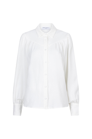 Lofty Manner - Blouse Ella - Blouse lange mouw - Wit - QB03.1 B