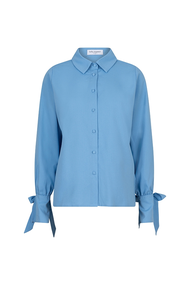 Lofty Manner - Blouse Fem - Blouse lange mouw - Blauw - QA04.1 A