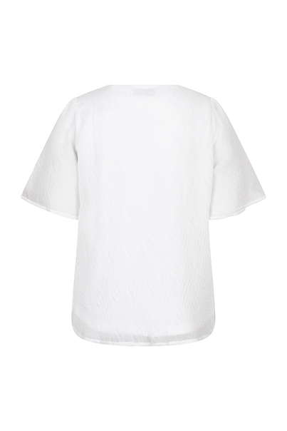 Lofty Manner - Blouse korte mouw - Ecru - Blouse Aisha