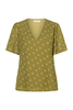 Lofty Manner - Blouse korte mouw - Groen - Blouse Bella