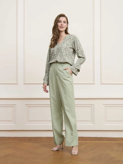 Lofty Manner - Blouse lange mouw - Assorti - Blouse Sofie - Qg01