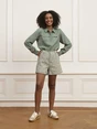 Lofty Manner - Blouse lange mouw - Groen - Blouse Josephine - Qg03