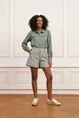 Lofty Manner - Blouse lange mouw - Groen - Blouse Josephine - Qg03