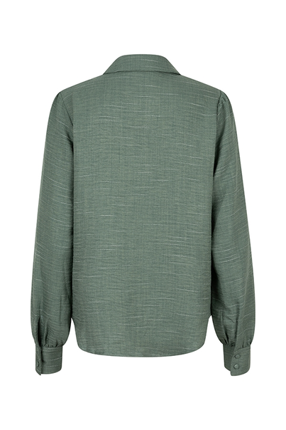 Lofty Manner - Blouse lange mouw - Groen - Blouse Josephine - Qg03