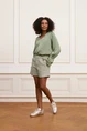 Lofty Manner - Blouse lange mouw - Groen - Blouse Sofie - Qg01.1