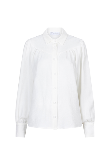 Lofty Manner - Blouse lange mouw - Wit - Blouse Ella