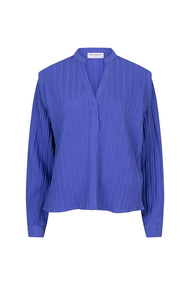 Lofty Manner - Blouse Sophie - Blouse lange mouw - Blauw - QB04.1 A