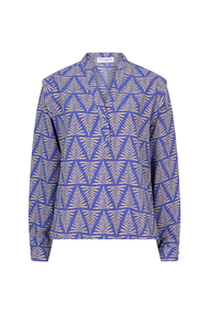 Lofty Manner - Blouse Sophie - Blouse lange mouw - Indigo - QB04 A